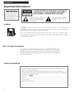 Preview for 2 page of GE VG4251 User Manual