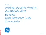 GE VividE80 Quick Reference Manual preview