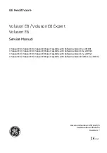 Preview for 1 page of GE Voluson E8 Service Manual