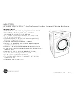 Preview for 3 page of GE WBVH5100HWW Dimensions And Installation Information