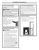 Preview for 16 page of GE WCVH4815K Owner'S Manual & Installation Instructions