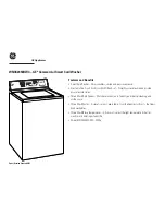 Preview for 2 page of GE WNCK2050DWC Datasheet