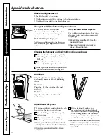 Preview for 4 page of GE WSLM1100 Owner'S Manual & Installation Instructions