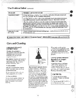 Preview for 22 page of GE WWA5636M Use And Care Manual
