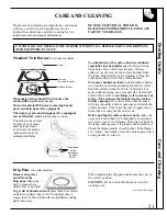 Preview for 21 page of GE XL44TM Use And Care & Installation Manual