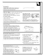 Preview for 25 page of GE XL44TM Use And Care & Installation Manual