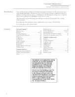 Preview for 2 page of GE ZGG48L31YSS Use And Care Manual