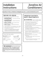 Preview for 10 page of GE Zoneline 8500 series Owner'S Manual