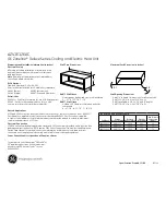 Preview for 1 page of GE Zoneline AZ41E12EAC Dimensions And Installation Information