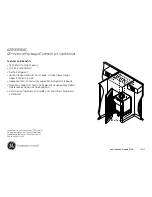 Preview for 2 page of GE Zoneline AZ85E09EAC Dimensions And Installation Information