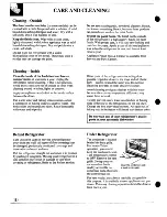 Preview for 10 page of GEAppliances 18 Use And Care Manual