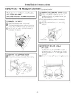 Preview for 21 page of GEAppliances Appliances 20 Owner'S Manual & Installation Instructions