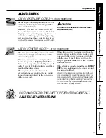 Preview for 3 page of GEAppliances ASH08 Owner'S Manual And Installation Instructions