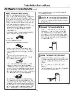 Preview for 35 page of GEAppliances GE SERIES Owner'S Manual And Installation Instructions