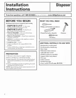 Preview for 4 page of GEAppliances GFB760V Owner'S Manual & Installation Instructions