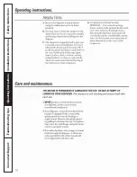 Preview for 10 page of GEAppliances GFC320V Owner'S Manual & Installation Instructions