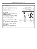 Preview for 27 page of GEAppliances GFD49 Owner'S Manual & Installation Instructions