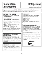 Preview for 11 page of GEAppliances GTE21 Owner'S Manual And Installation Instructions