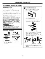 Preview for 17 page of GEAppliances GTE21 Owner'S Manual And Installation Instructions