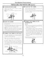 Preview for 19 page of GEAppliances GTH27 Owner'S Manual And Installation Instructions