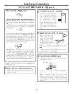 Preview for 18 page of GEAppliances GTL27 Owner'S Manual And Installation Instructions