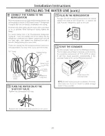 Preview for 20 page of GEAppliances GTL27 Owner'S Manual And Installation Instructions