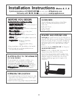 Preview for 9 page of GEAppliances HTH17GBCWW Owner'S Manual And Installation Instructions