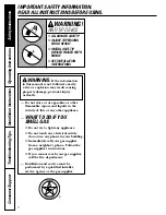 Preview for 3 page of GEAppliances J2B900 Owner'S Manual & Installation Instructions