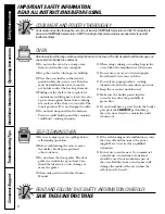 Preview for 9 page of GEAppliances J2B900 Owner'S Manual & Installation Instructions