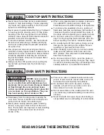 Preview for 5 page of GEAppliances JCGB700EEJES Owner'S Manual