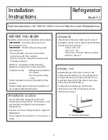 Preview for 5 page of GEAppliances MTR12 series Owner'S Manual