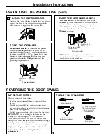 Preview for 18 page of GEAppliances SIDE-BY-SIDE REFRIRATOR 22 Owner'S Manual & Installation Manual