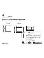 Preview for 1 page of GEAppliances Spacemaker TAX4SNCWH–GE Dimension Manual