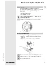 Preview for 7 page of Geberit RE 1 Operating Instructions Manual