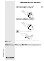 Preview for 9 page of Geberit RE 1 Operating Instructions Manual