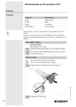 Preview for 10 page of Geberit RE 1 Operating Instructions Manual