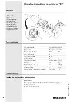 Preview for 16 page of Geberit RE 1 Operating Instructions Manual