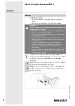 Preview for 28 page of Geberit RE 1 Operating Instructions Manual