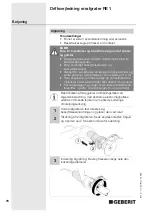 Preview for 78 page of Geberit RE 1 Operating Instructions Manual