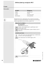 Preview for 80 page of Geberit RE 1 Operating Instructions Manual