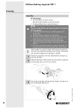 Preview for 88 page of Geberit RE 1 Operating Instructions Manual