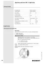 Preview for 106 page of Geberit RE 1 Operating Instructions Manual