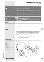 Preview for 115 page of Geberit RE 1 Operating Instructions Manual