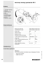 Preview for 126 page of Geberit RE 1 Operating Instructions Manual