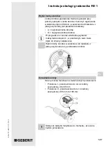 Preview for 127 page of Geberit RE 1 Operating Instructions Manual