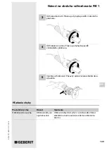 Preview for 149 page of Geberit RE 1 Operating Instructions Manual