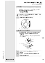 Preview for 157 page of Geberit RE 1 Operating Instructions Manual