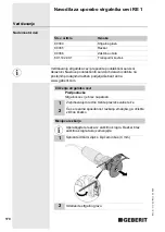 Preview for 170 page of Geberit RE 1 Operating Instructions Manual