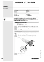 Preview for 190 page of Geberit RE 1 Operating Instructions Manual