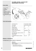 Preview for 206 page of Geberit RE 1 Operating Instructions Manual